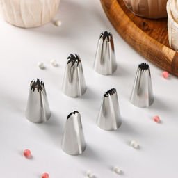 Набор насадок кондитерских Доляна, d=2 см, 6 шт., форма МИКС