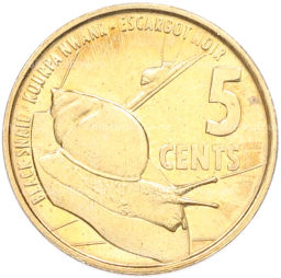 Монета 5 центов 2016 года Сейшелы