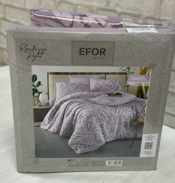КПБ EFOR RANFORCE (ZEBRA LILA) евро ПВХ  фото 2