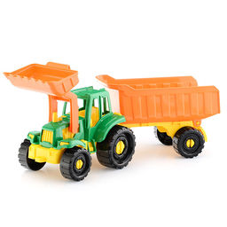 Трактор Бульдозер "Иван" с прицепом Фермерский