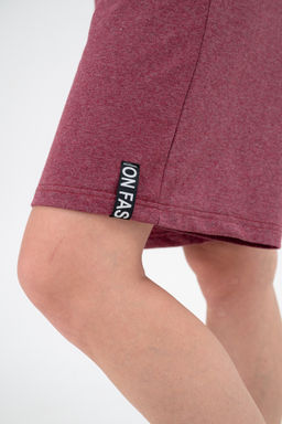 Костюм из футера унисекс бордо-меланж - Амадэль фото 9