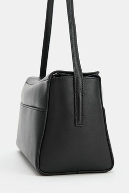 BOLSO DE HOMBRO PIEL / Negro