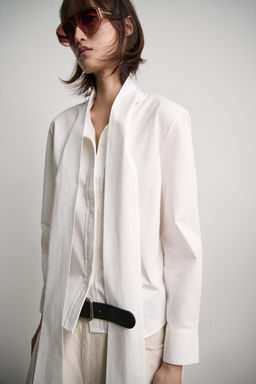 BOW BLOUSE ZW COLLECTION - Zara фото 3