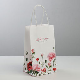 Цена за 2 шт. Пакет подарочный крафт, упаковка, Мечтай!, 12?21?9 см