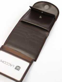 LACCOMA кошелек LA-2075-З-темно-коричневый натуральная замша