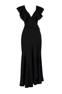 Siyah Maxi Dokuma Baglamal? Plaj Elbisesi TBESS24EL00074 - Trendyolmilla фото 6