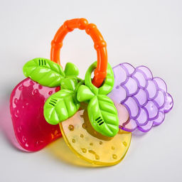 Погремушка Ягодки на кольце