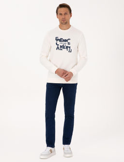 Ekru Regular Fit Sweatshirt - Pierre cardin фото 4