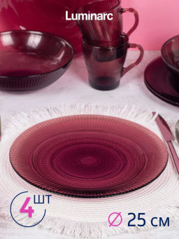 Столовый набор ЛУИЗ ЛИЛАК 12пр арт.O0427 - Luminarc фото 2