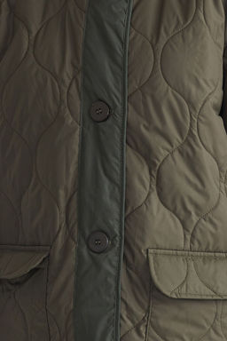 TRENDYOLMILLA Haki Renk Bloklu Su Itici Kapitone Mont TWOAW23MO00134 фото 26