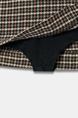 HOUNDSTOOTH SKORT WITH BELT - Zara фото 7