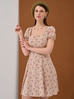 Платье ретро из штапеля