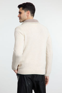 TRENDYOL MAN Lacivert Casual Regular Yar?m Bal?kc? Yaka Duz Triko Kazak TMNAW25KZ00008 - Trendyolmilla фото 14