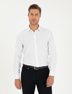 Рубашка Pierre Cardin Oxford Slim Fit белая