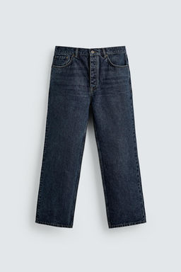 COTTON-WOOL STRAIGHT-LEG JEANS - Zara фото 6