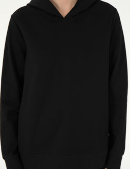 Siyah Oversize Kap__onlu Sweatshirt - Pierre cardin фото 6