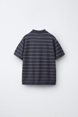 POLO ALGOD?N LINO / Gris / Beige - Zara фото 2