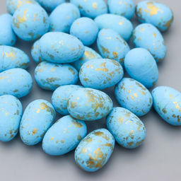 Цена за 2 шт. Пасхальный декор для творчества «Яйцо: золотистые пятнышки», набор 36 шт., 3×2×2 см