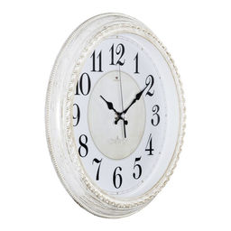 Часы настенные классические, бесшумные, плавный ход, d=28.5 см, белые, от батарейки 1×АА