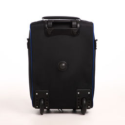 Чемодан детский 32 л (S), Sacvoyage, отдел на молнии, чёрный, синий