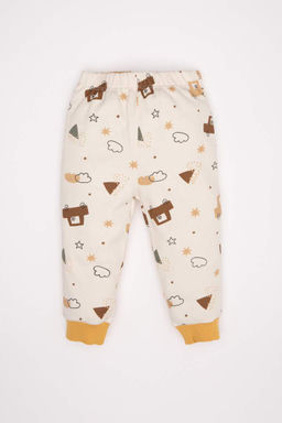 Пижамный комплект с длинными рукавами и рисунком транспортных средств для маленьких мальчиков - Defacto фото 2