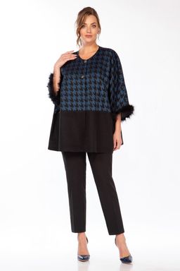 Жакет Belinga 5146 черный+синий