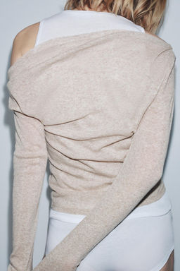 ASYMMETRIC LAYERED-EFFECT T-SHIRT - Zara фото 10