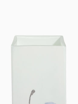 Ваза «Одуванчики», h=40.5 см, d=10.5 см, стекло, белая