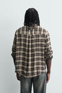 RELAXED FIT CHECK SHIRT - Zara фото 11