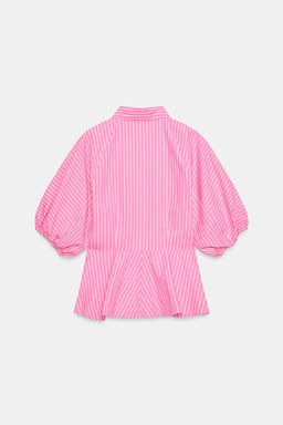 CAMISA POPEL?N RAYAS / Rosa - Zara фото 7