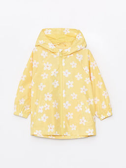 Kap??onlu Uzun Kollu Bask?l? K?z Bebek Ya?murluk