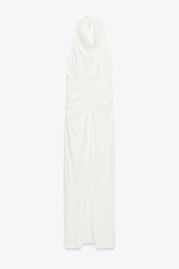 LONG HALTER DRESS WITH OPEN BACK - Zara фото 8