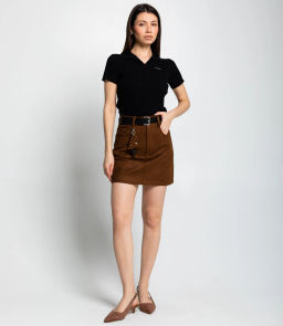 Юбка #КТ8525 (1), шоколадный