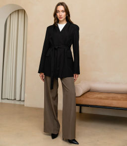 Жакет #КТ9703, чёрный