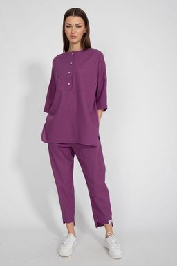 Льняная рубашка 4081 - Kivviwear фото 2