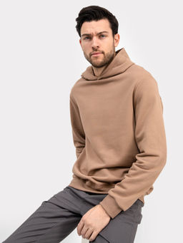 Худи мужское в коричневом цвете карамель 121751-2