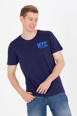 U. S. Polo Assn Мужская темно-синяя футболка с круглым вырезом - U.s. polo assn фото 2