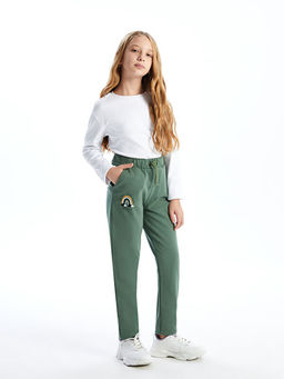 Beli Lastikli K?z ?ocuk Jogger E?ofman Alt? - Waikiki фото 4