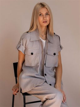 жилет лен - Волтри фото 2