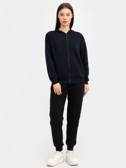 Толстовка женская в черном цвете черный 362059/1 - Mark formelle фото 3