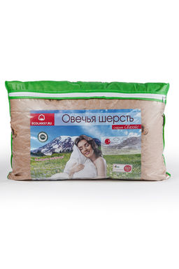 Подушка Овечья шерсть (тик)