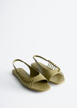 Sandalias de piel con tira trasera - H&m фото 6