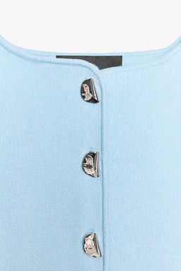 PLAIN KNIT CORSET TOP - Zara фото 15