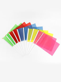 Цена за 2 шт. Флаг на палочке, набор 10 штук, 14×21 см, полиэстер