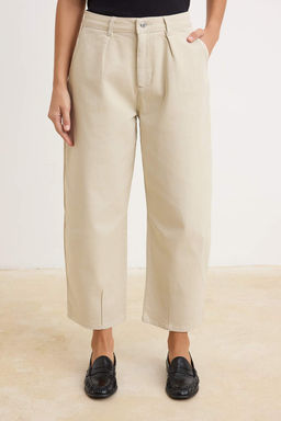 Ekru Yuksek Bel Az Esnek Baggy Jeans TWOSS26JE00302 - Trendyolmilla фото 3