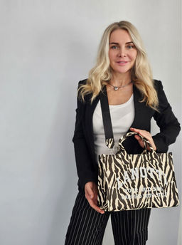 Сумка Lanotti WILD SIDE 2504-2/черный зебра