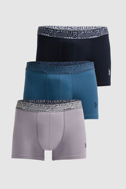 Erkek Lacivert 3l_ Boxer Tak_m_