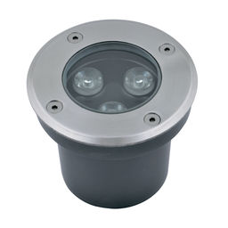 ULU-B10A-3W/GREEN IP67 GREY Светильник светодиодный уличный. Архитектурный встраиваемый. Зеленый свет. Корпус серый. TM Uniel