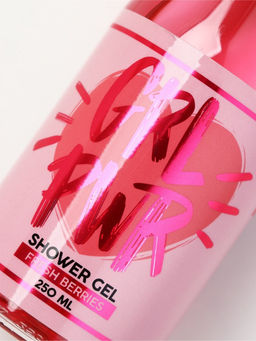 Набор GRL PWR, гель для душа во флаконе шампанское и бомбочка для ванны