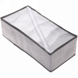 Цена за 2 шт. Кофр - органайзер для хранения вещей "ЭФОЛТ", цвет пыльно - серый, 6 отделений, 32*16*10см